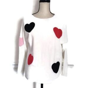 Aaeda New Heart Cozy Soft Valentine Heart Sweater No Flaws Size L
